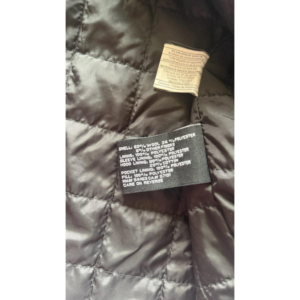 Black Rivet Jacket Mens XL Gray Wool Blend Hooded Parka Quilted Warm Coat - Picture 4 of 8